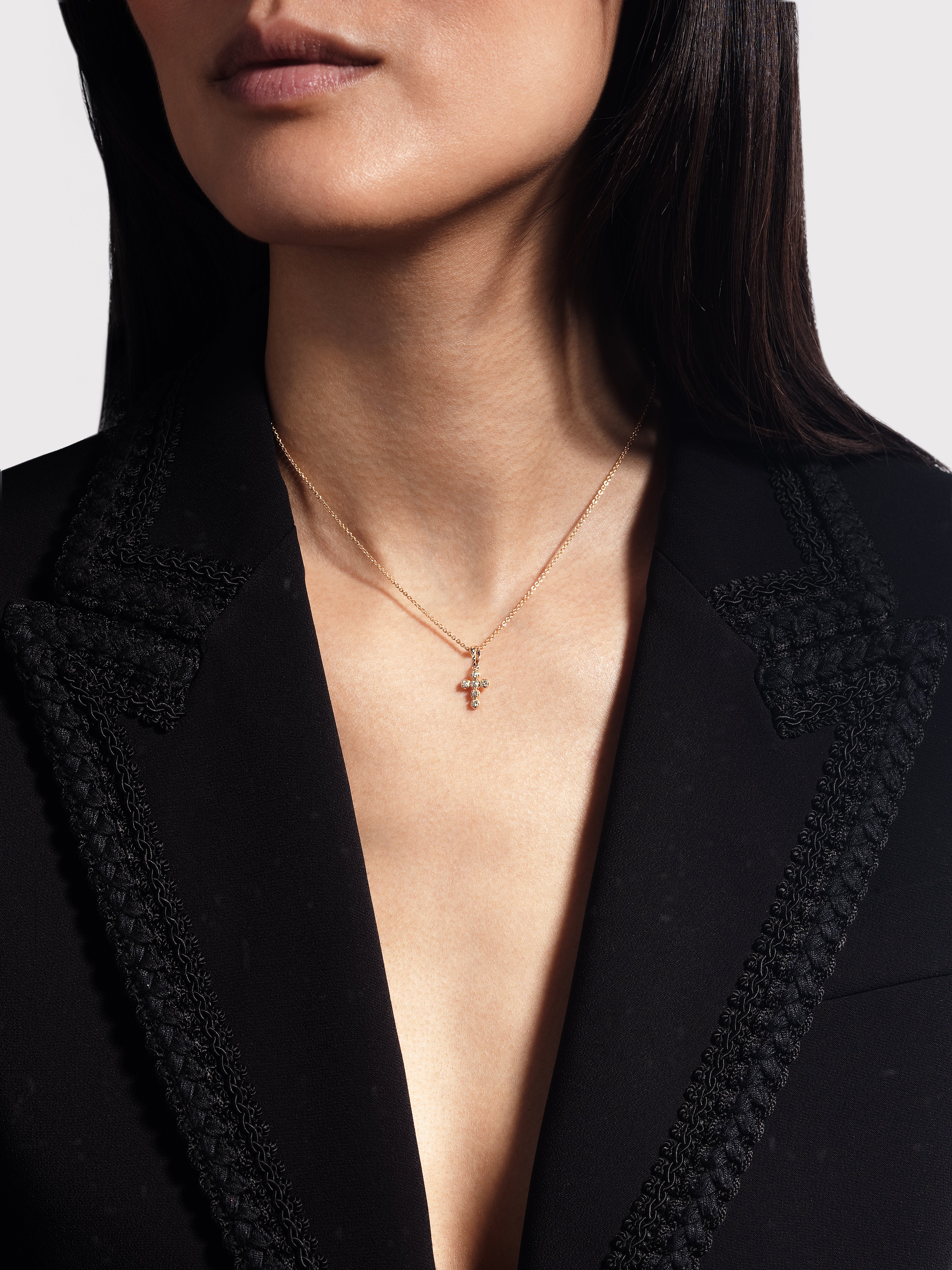 Pendentif Croix Noémie Diamant