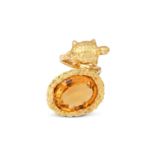 Bague Toi & Moi citrine