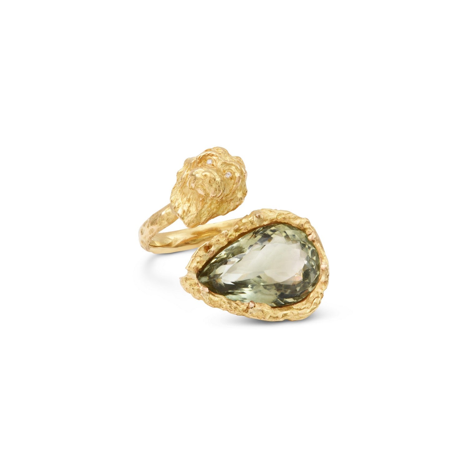 Bague Toi & Moi béryl vert