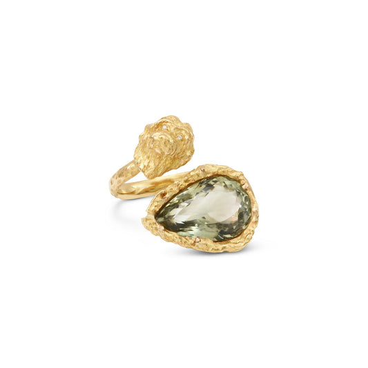 Bague Toi & Moi béryl vert