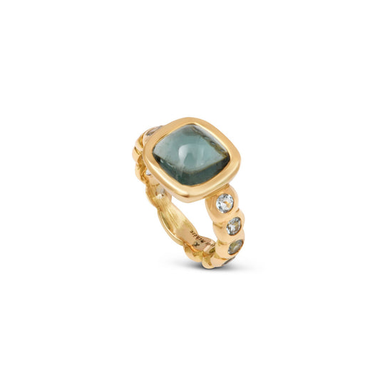Bague Sissi tourmaline verte