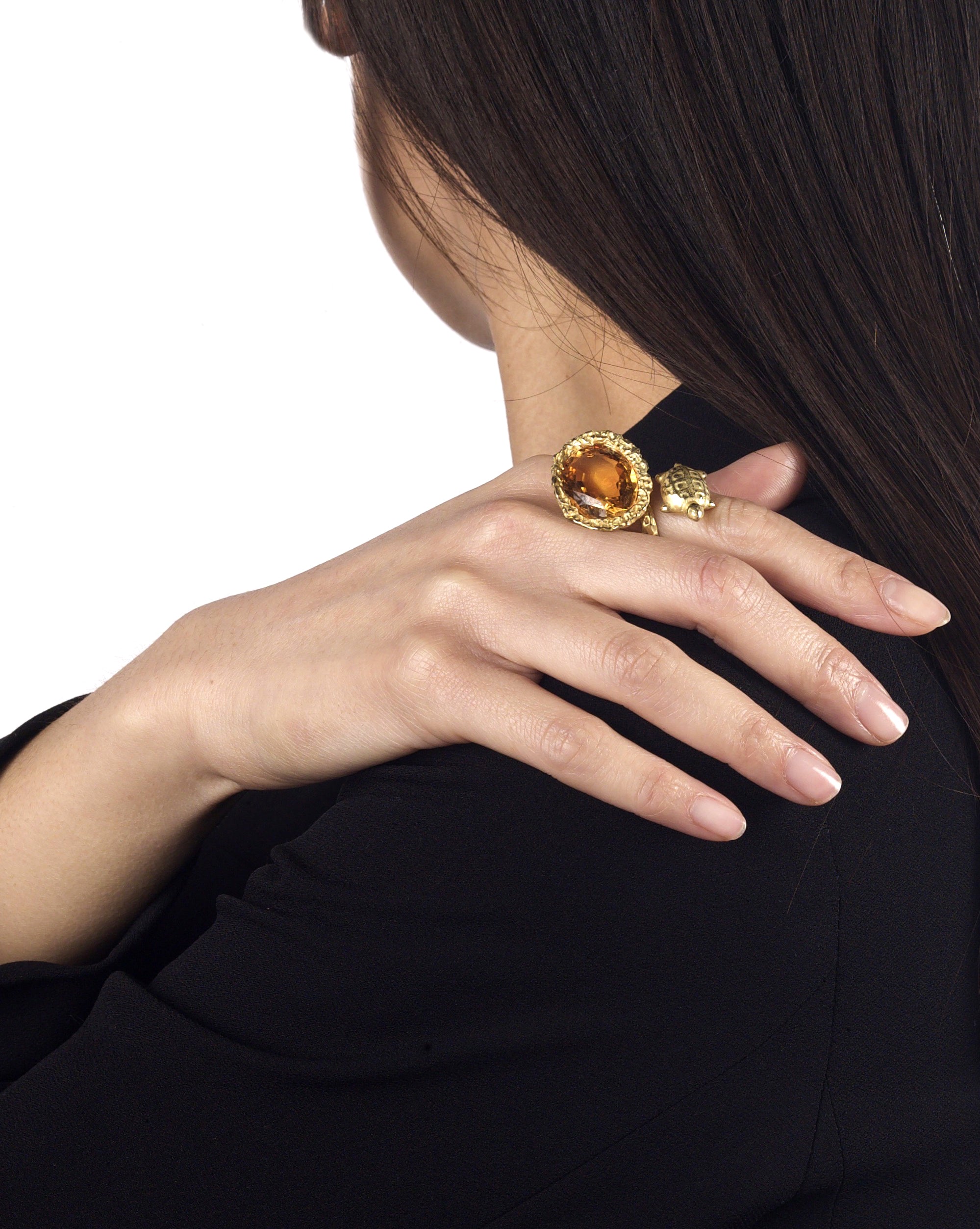 Bague Toi & Moi citrine